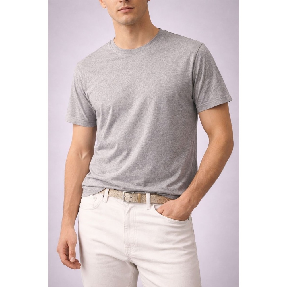 Everlane Organic‎ Cotton Crew Uniform Heather Grey Basic T Shirt Size S